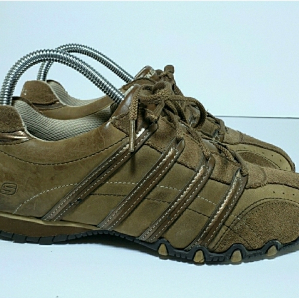Skechers Leather Patrolled Walking Casual Shoes Sneakers